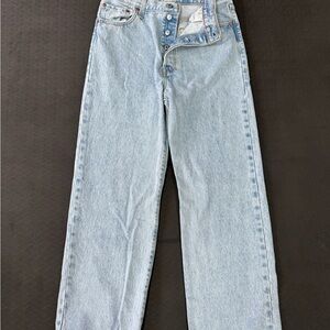 Levi's Light Blue Straight Leg Jeans